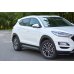 Накладки сплиттеры на пороги на Hyundai Tucson III